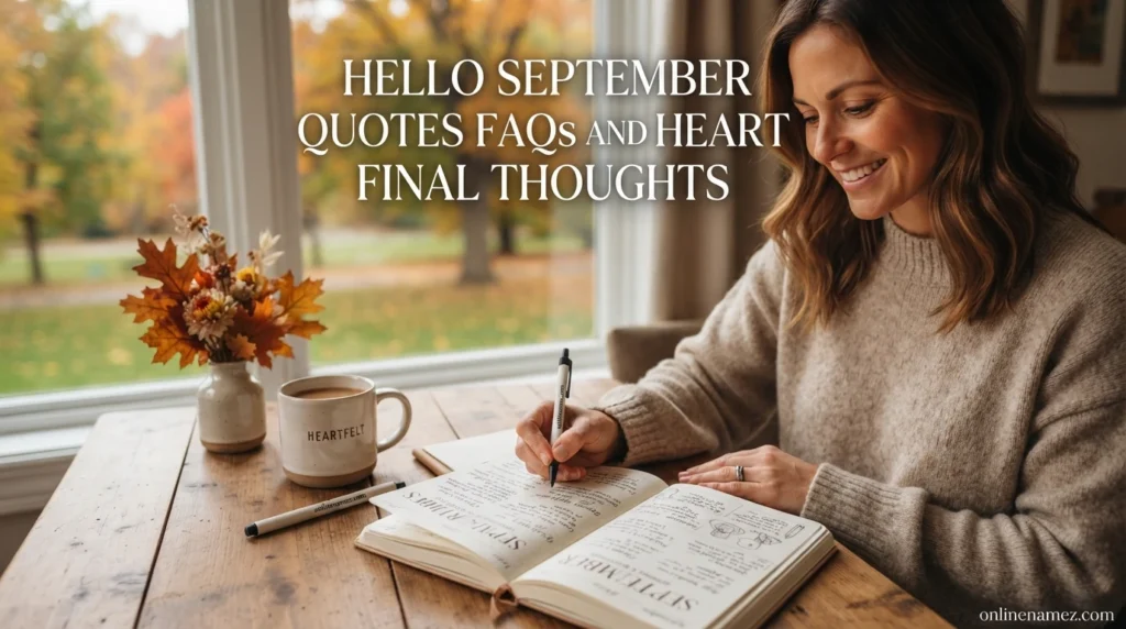 Hello September Quotes FAQs and Heartfelt Final Thoughts
