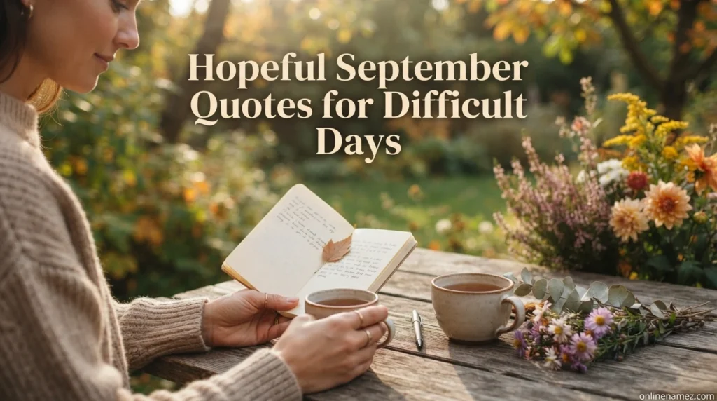 Hopeful September Quotes for Difficult Days