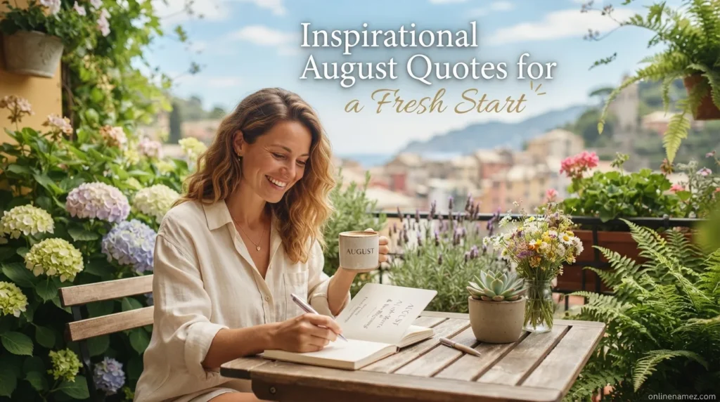 Inspirational August Quotes for a Fresh Start