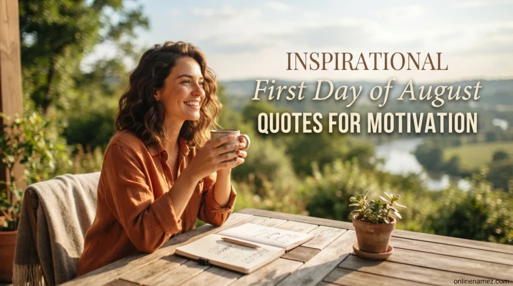 Inspirational First Day of August Quotes for Motivation