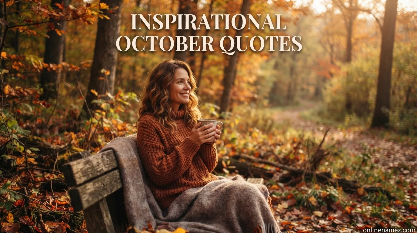 Inspirational October Quotes