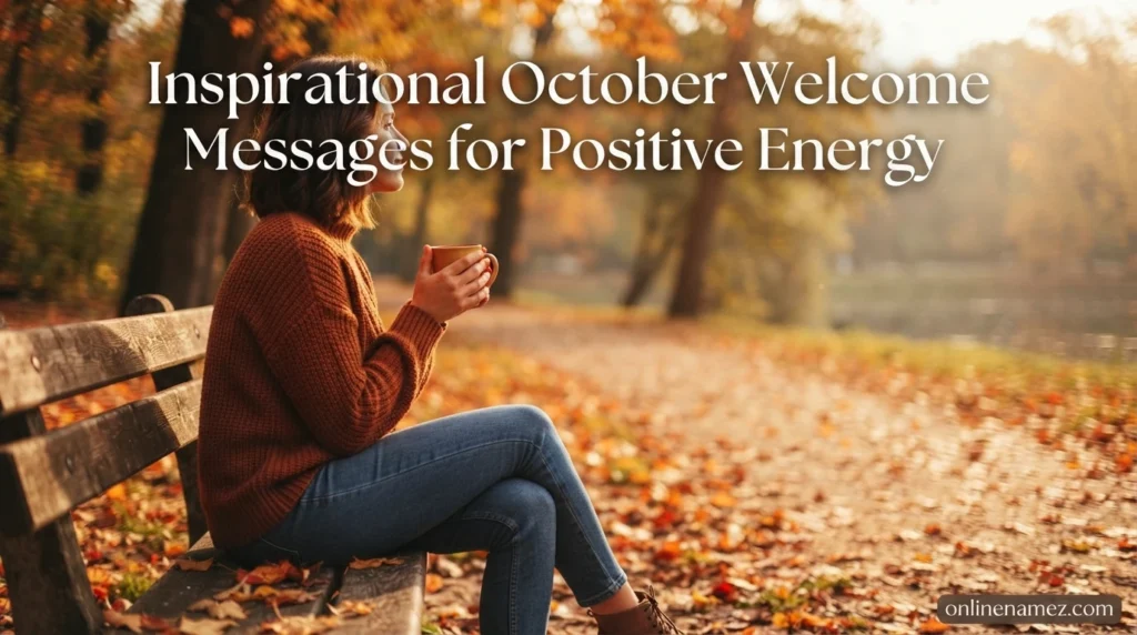 Inspirational October Welcome Messages for Positive Energy