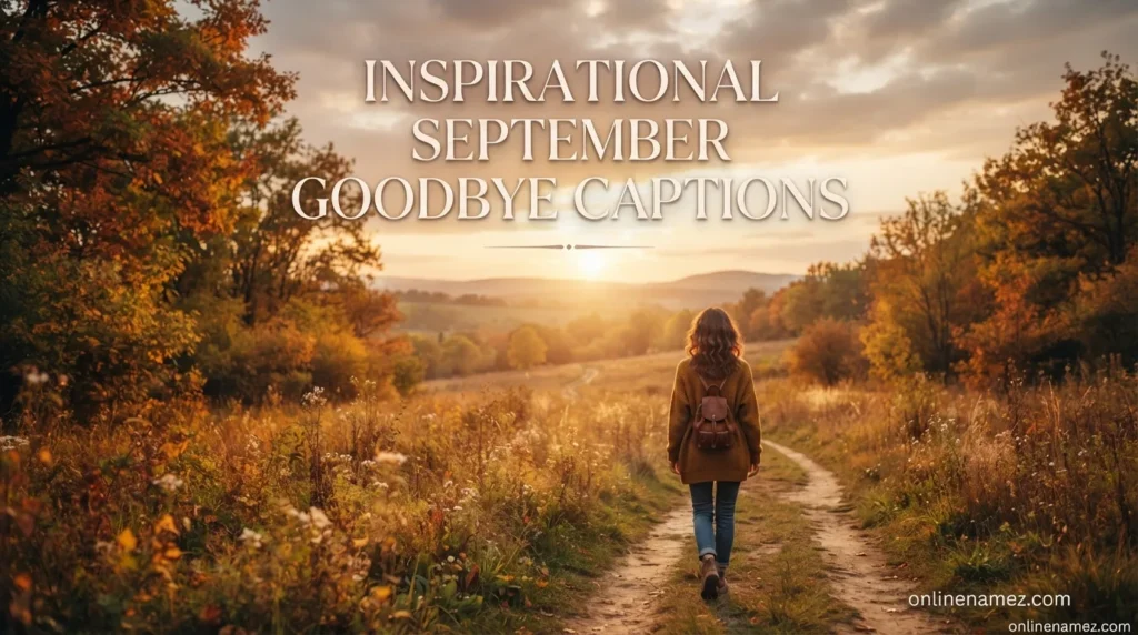 Inspirational September Goodbye Captions