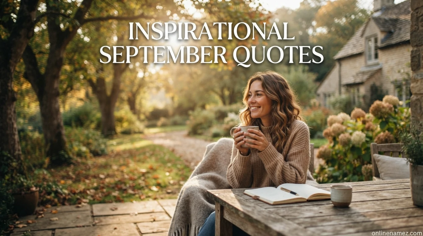 Inspirational September Quotes