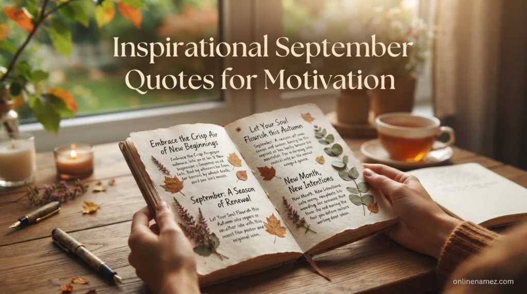 Inspirational September Quotes for Motivation