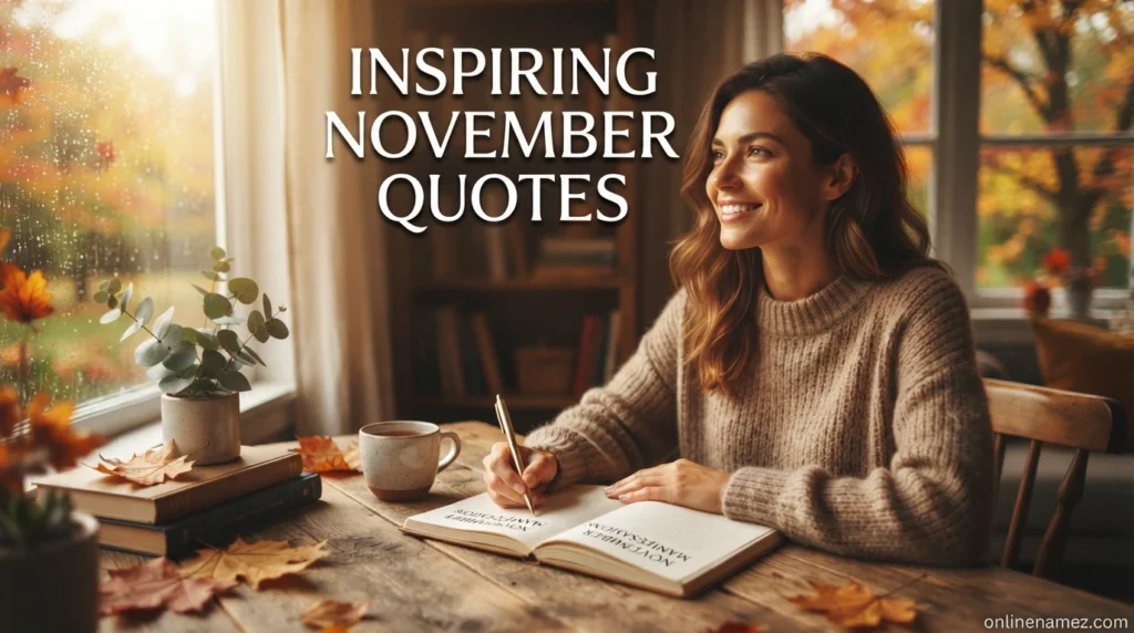 Inspiring November Quotes