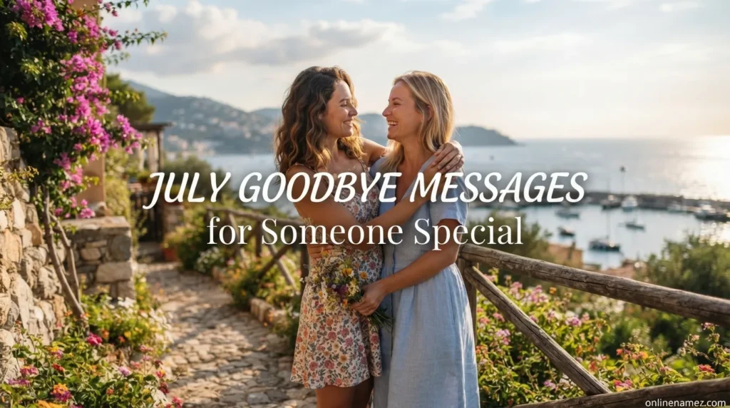 July Goodbye Messages for Someone Special