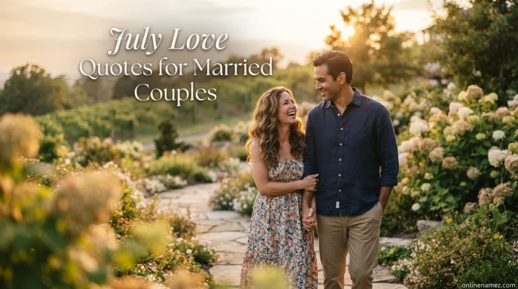 July Love Quotes for Married Couples