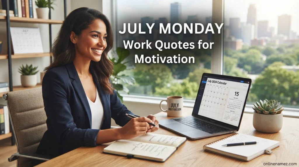 July Monday Work Quotes for Motivation