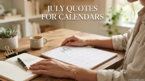 July Quotes for Calendars