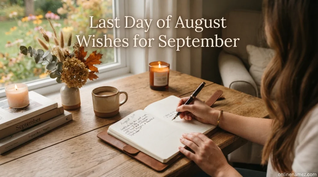 Last Day of August Wishes for September