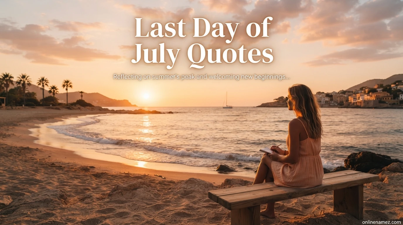 Last Day of July Quotes