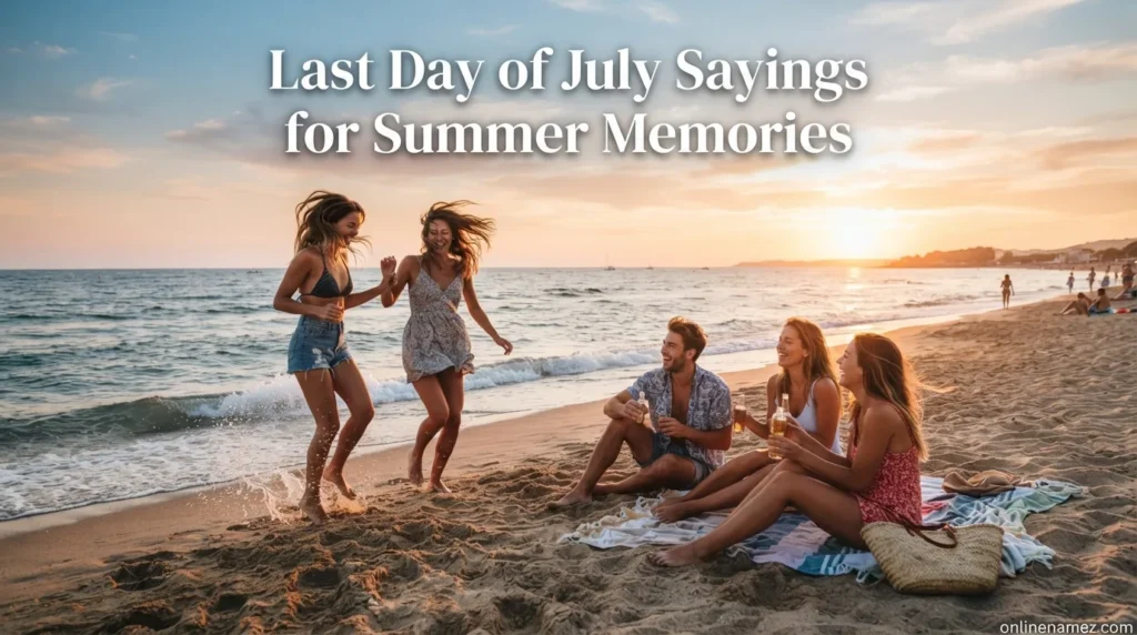 Last Day of July Sayings for Summer Memories
