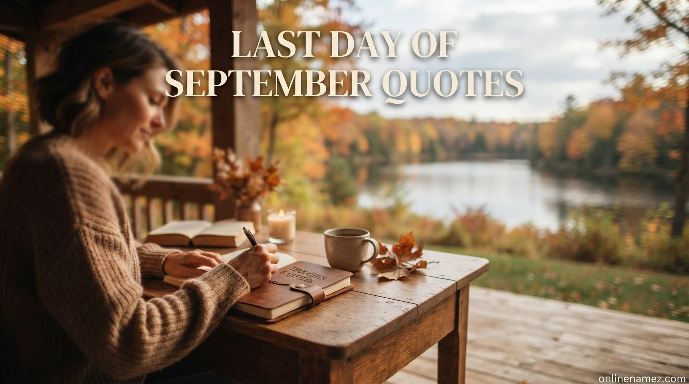 Last Day of September Quotes