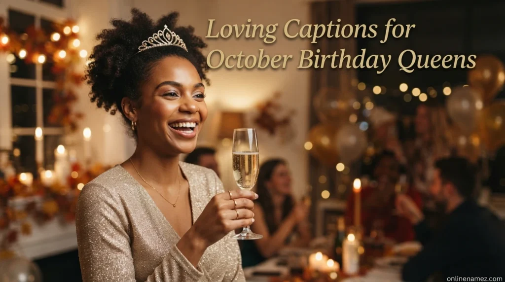 Loving Captions for October Birthday Queens