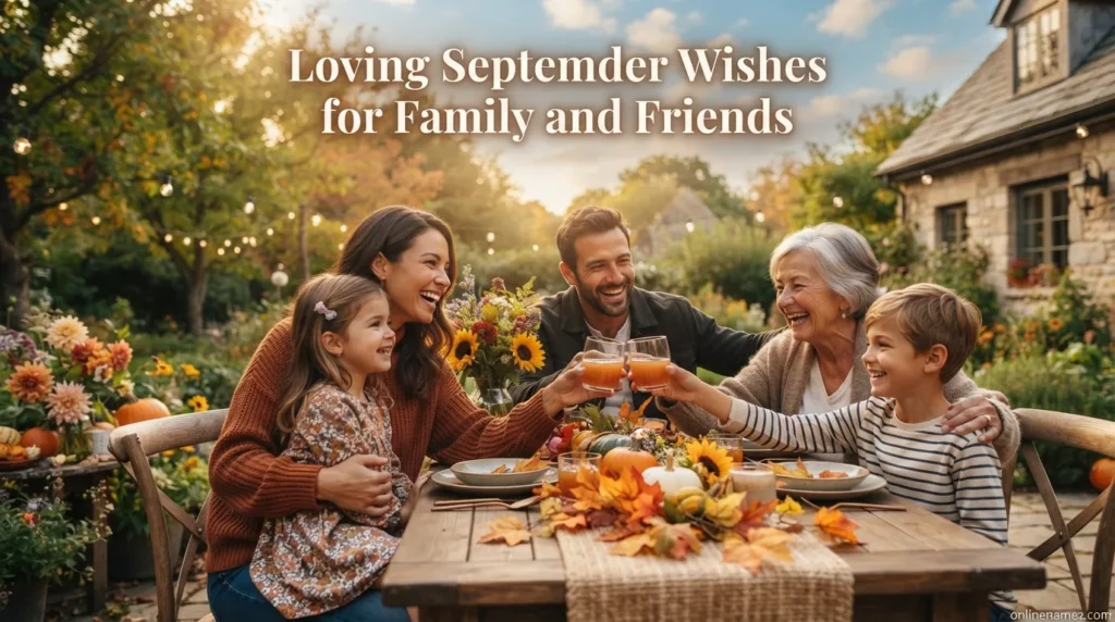 Loving September Wishes for Family and Friends