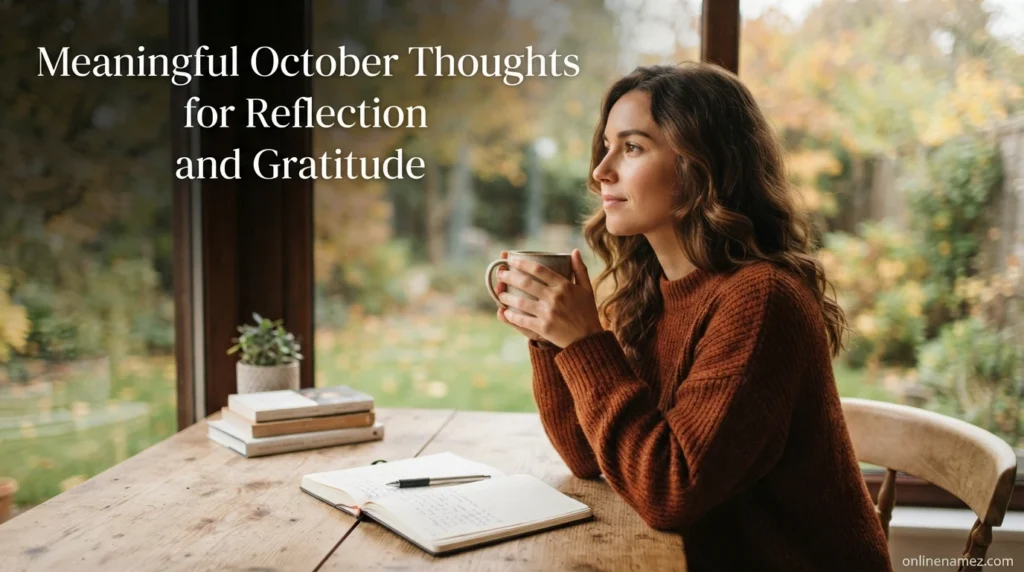 Meaningful October Thoughts for Reflection and Gratitude