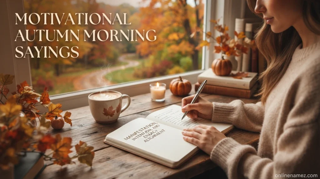 Motivational Autumn Morning Sayings