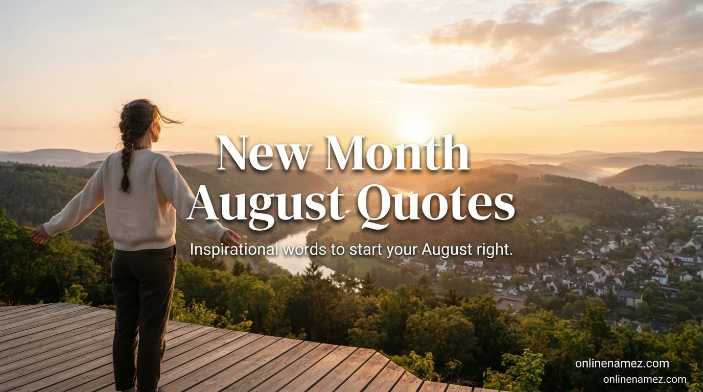 New Month August Quotes