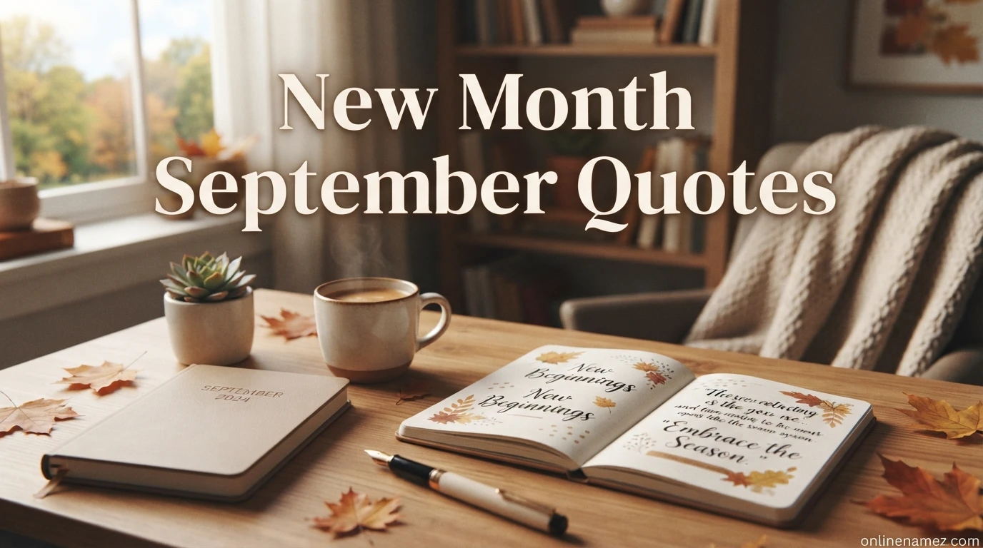 New Month September Quotes