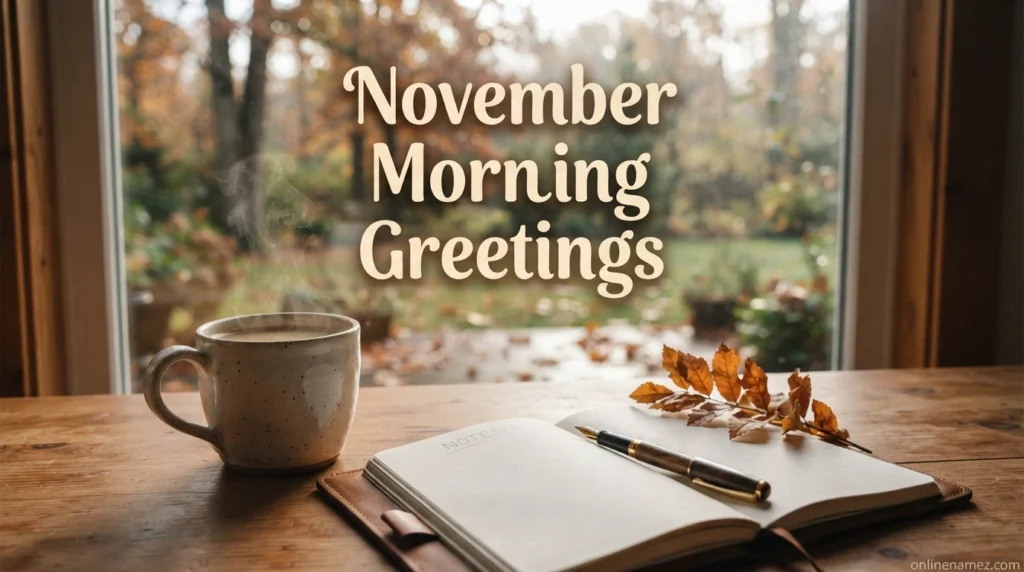 November Morning Greetings