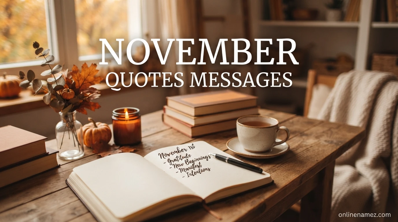 November Quotes Messages