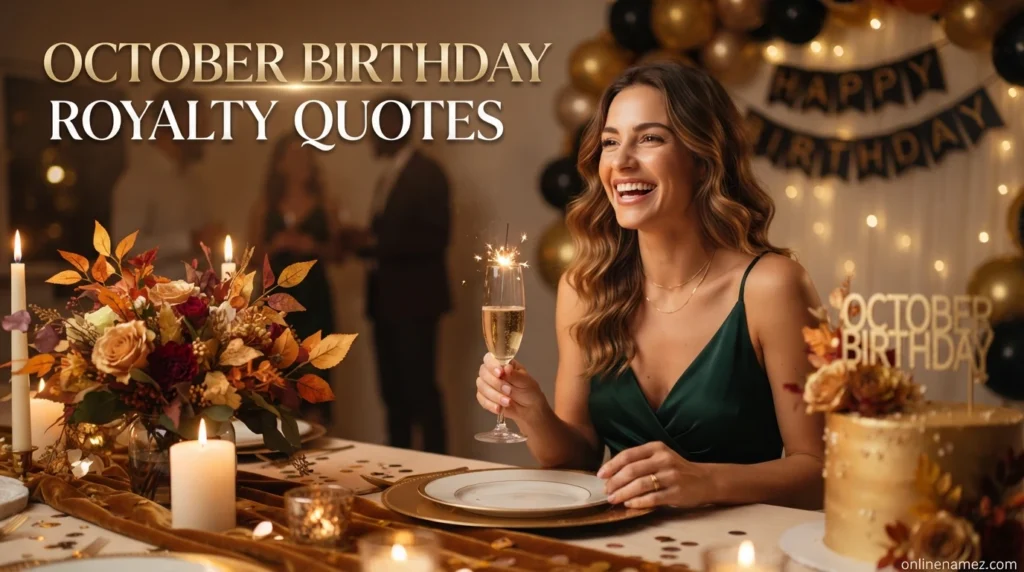 October Birthday Royalty Quotes