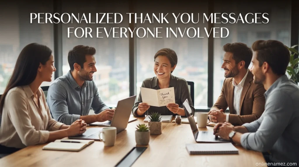 Personalized Thank You Messages for Everyone Involved
