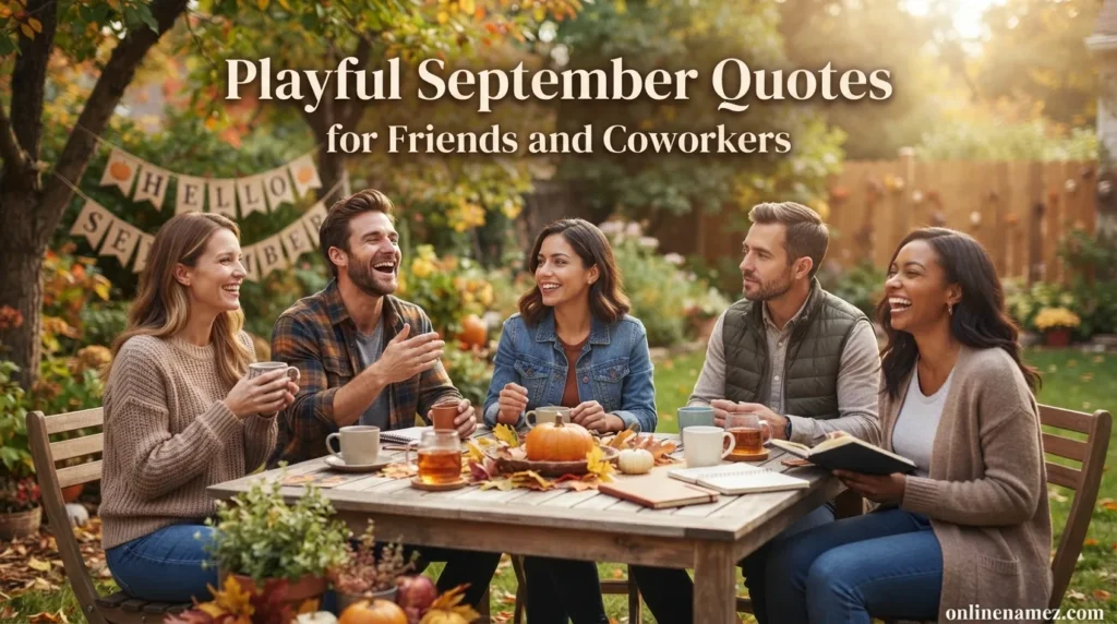 Playful September Quotes for Friends and Coworkers