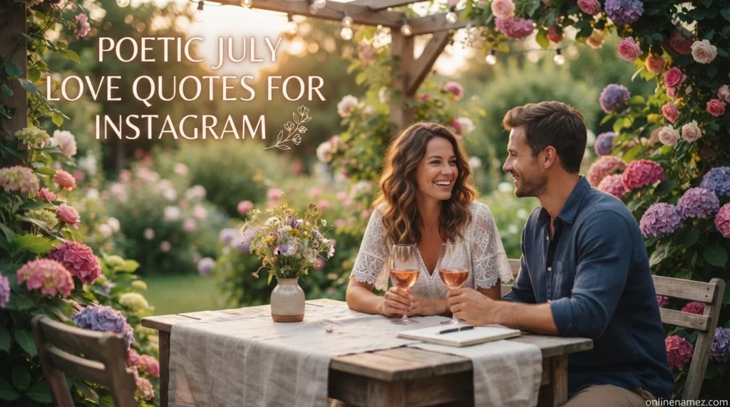 Poetic July Love Quotes for Instagram