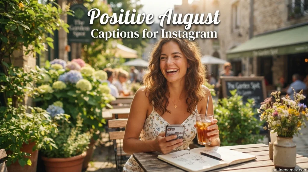 Positive August Captions for Instagram
