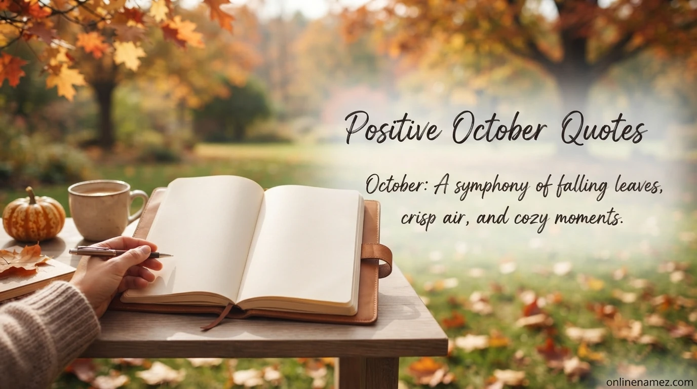 Positive October Quotes