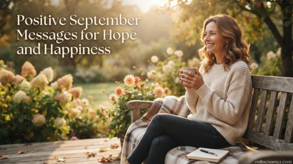 Positive September Messages for Hope and Happiness