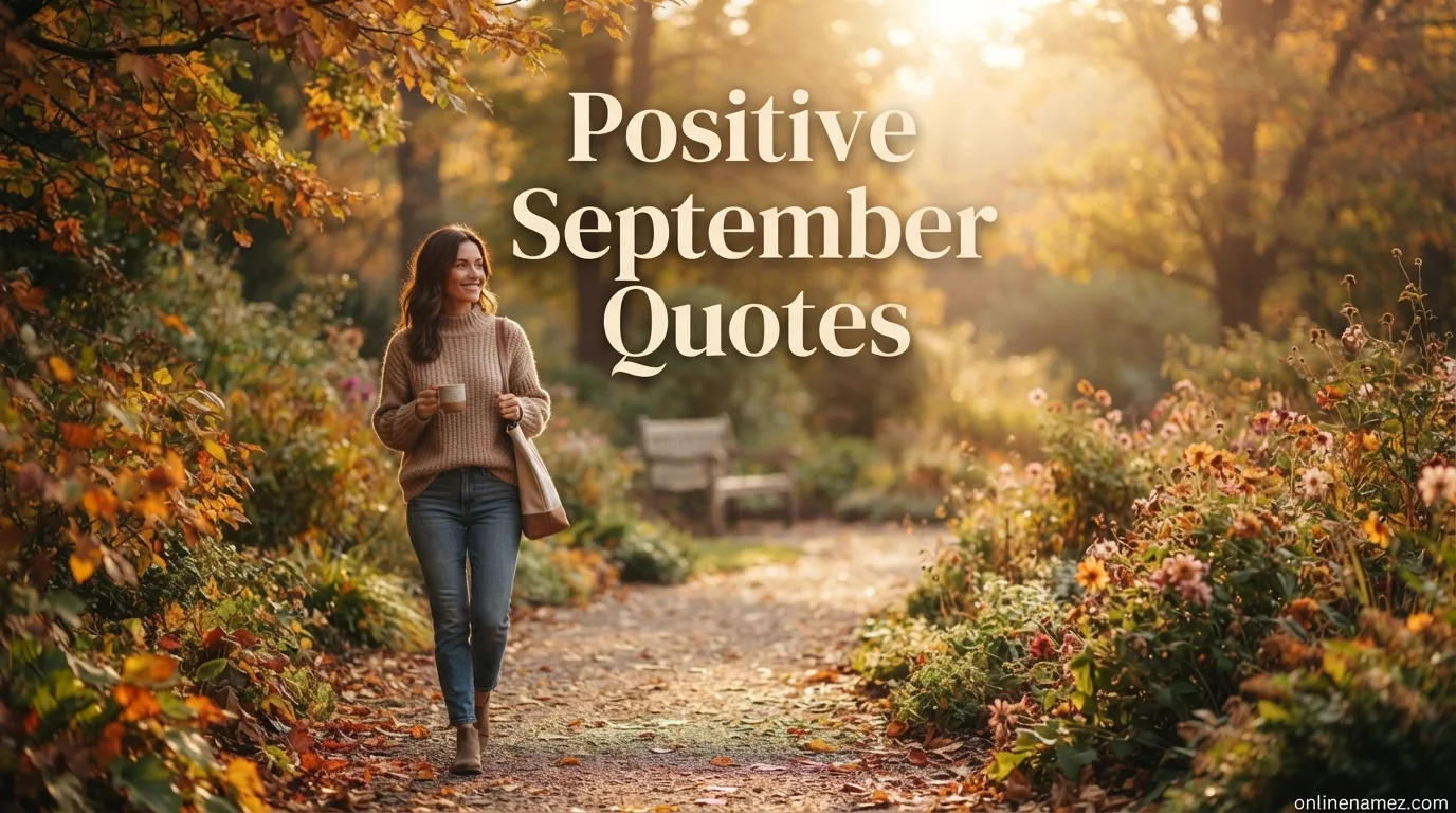 Positive September Quotes