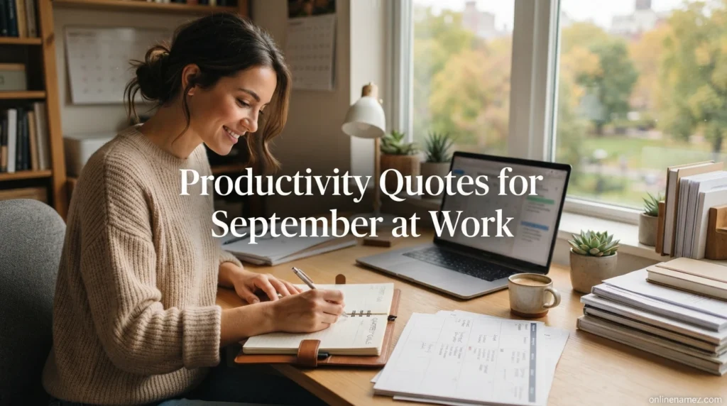 Productivity Quotes for September at Work