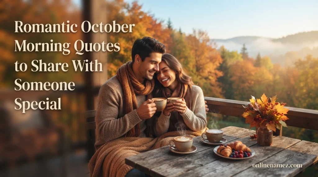 Romantic October Morning Quotes to Share With Someone Special