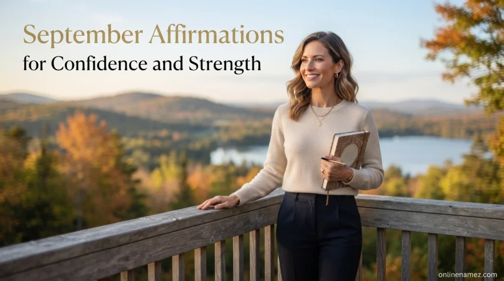 September Affirmations for Confidence and Strength