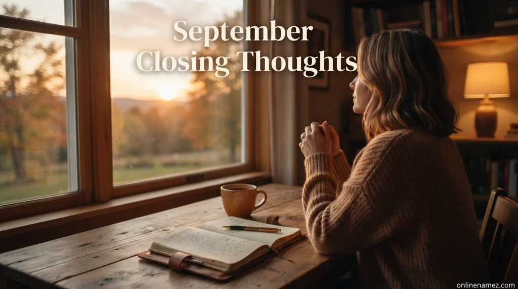 September Closing Thoughts
