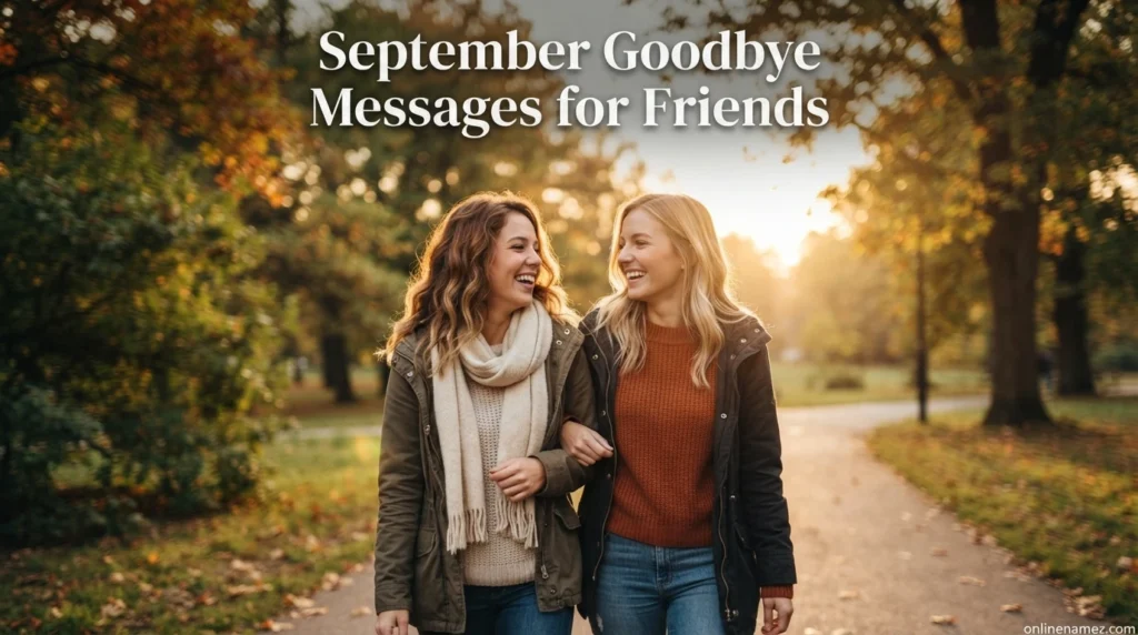 September Goodbye Messages for Friends