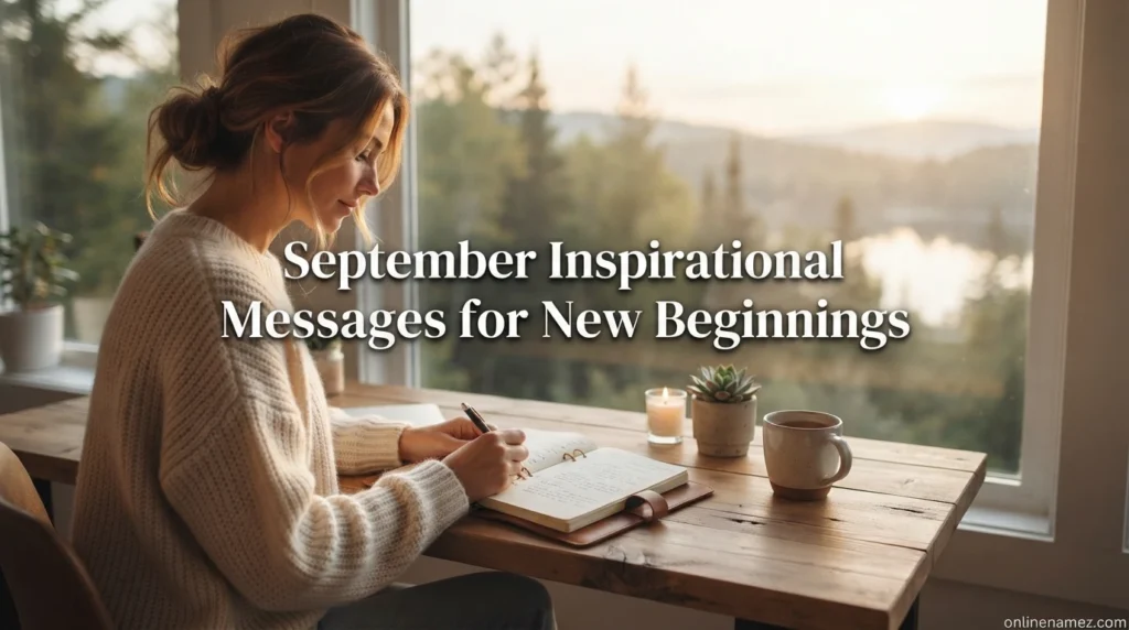 September Inspirational Messages for New Beginnings