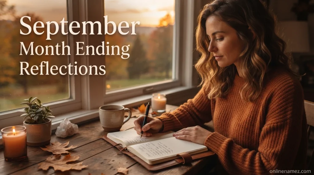 September Month Ending Reflections