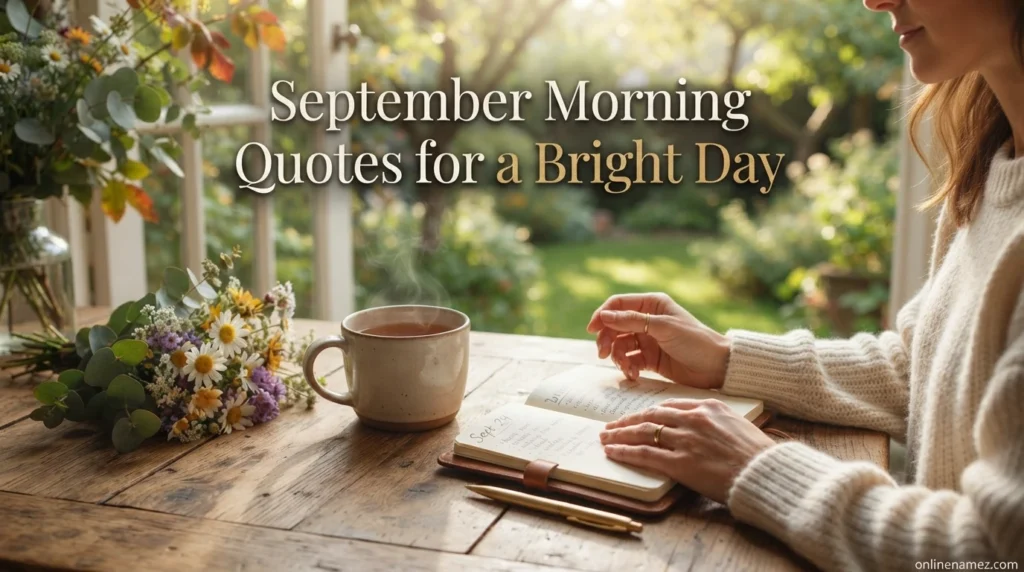 September Morning Quotes for a Bright Day