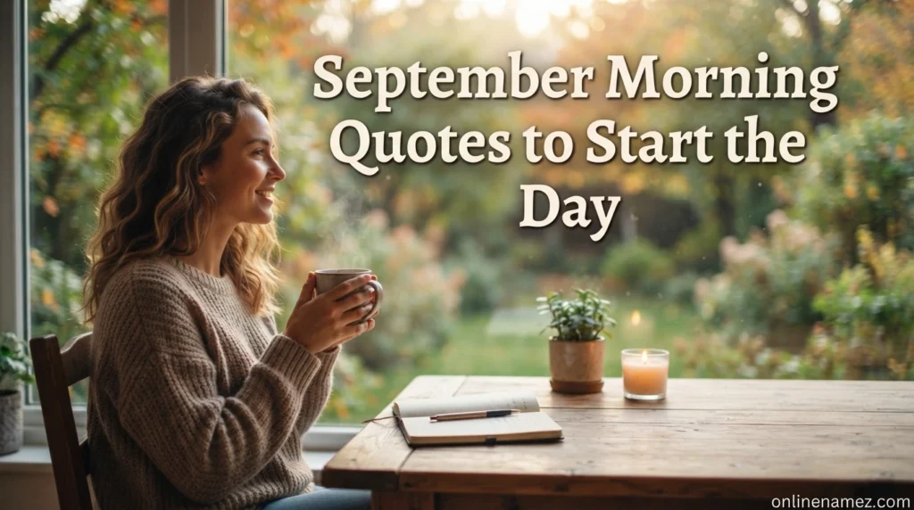September Morning Quotes to Start the Day