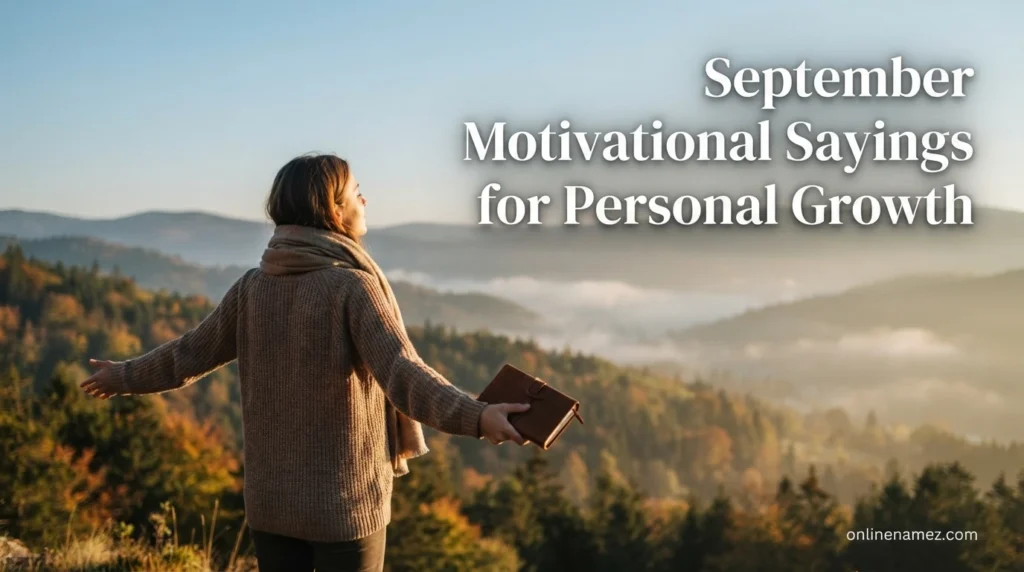 September Motivational Sayings for Personal Growth
