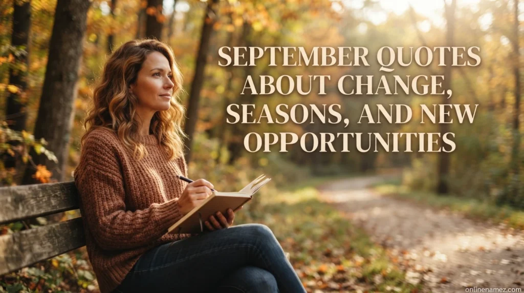 September Quotes About Change, Seasons, and New Opportunities