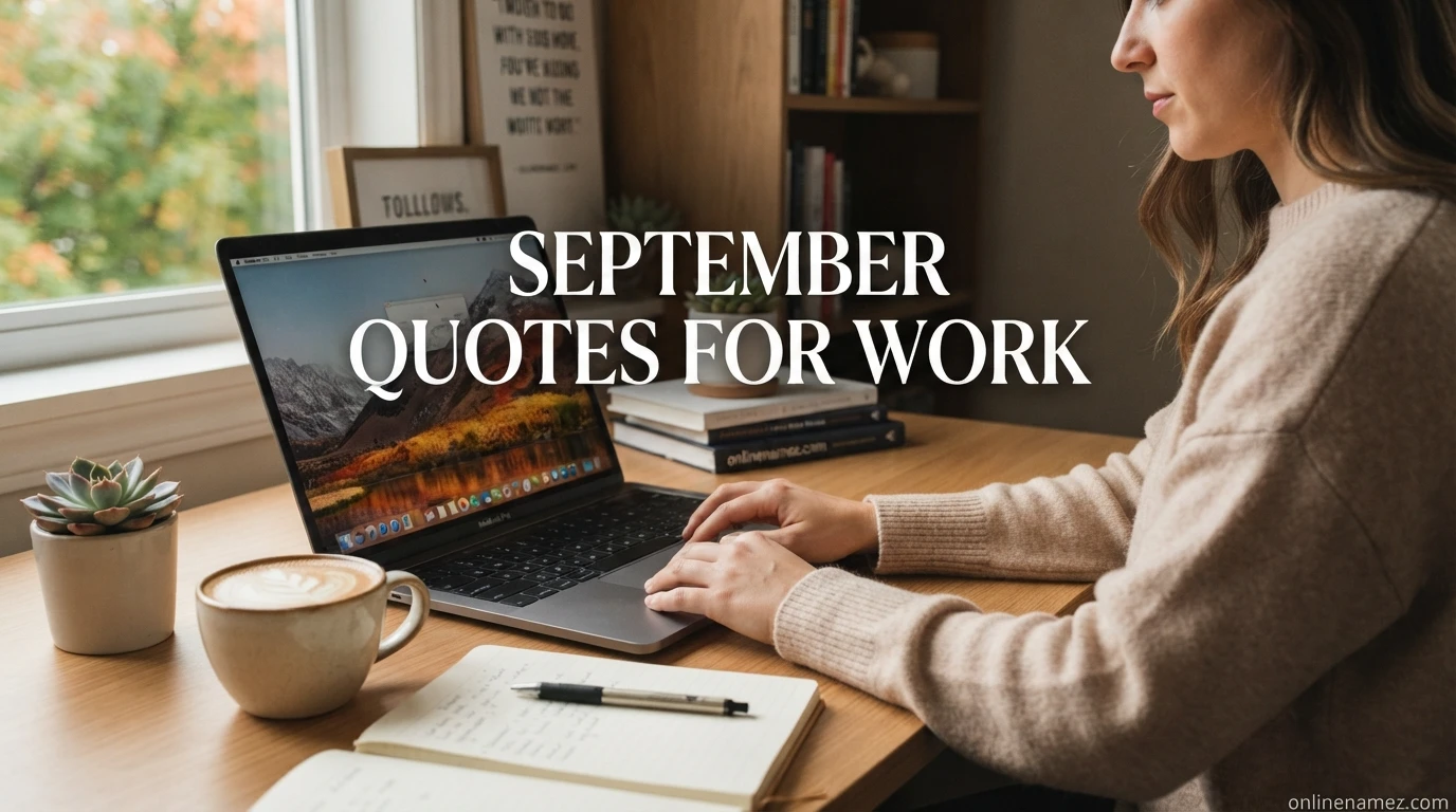 September Quotes for Work