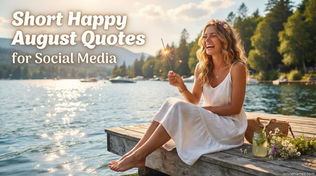 Short Happy August Quotes for Social Media