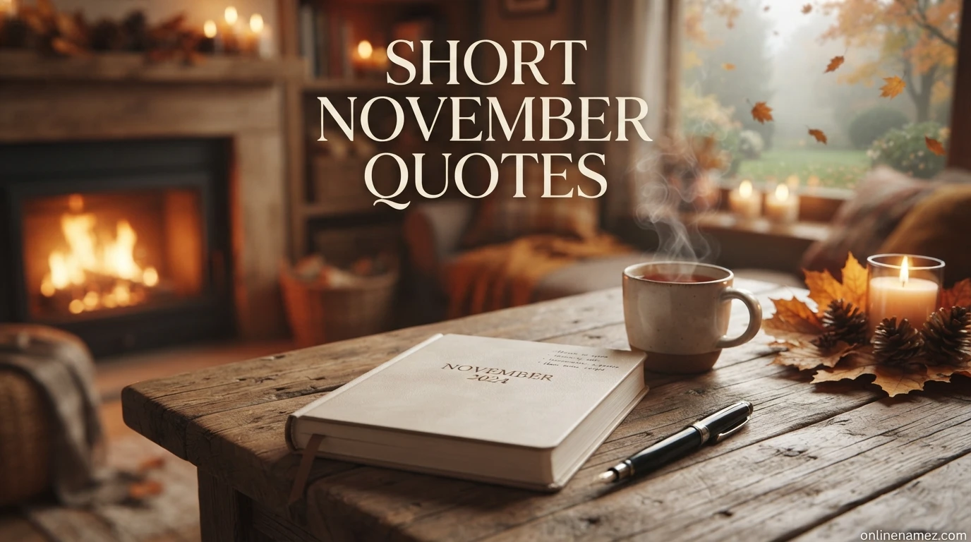 Short November Quotes