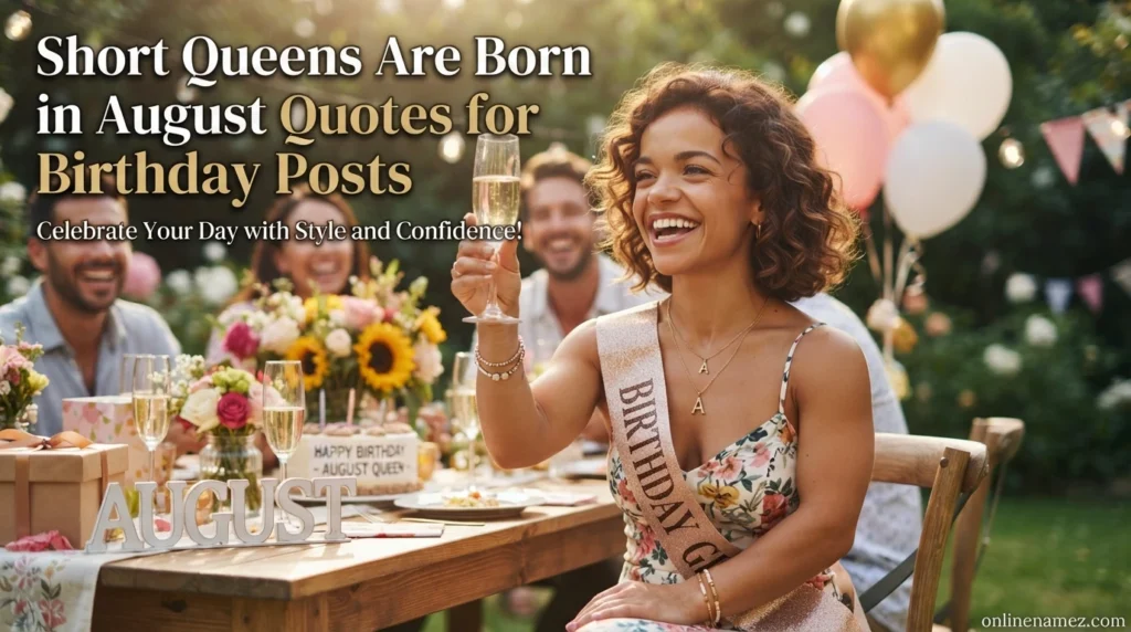 Short Queens Are Born in August Quotes for Birthday Posts