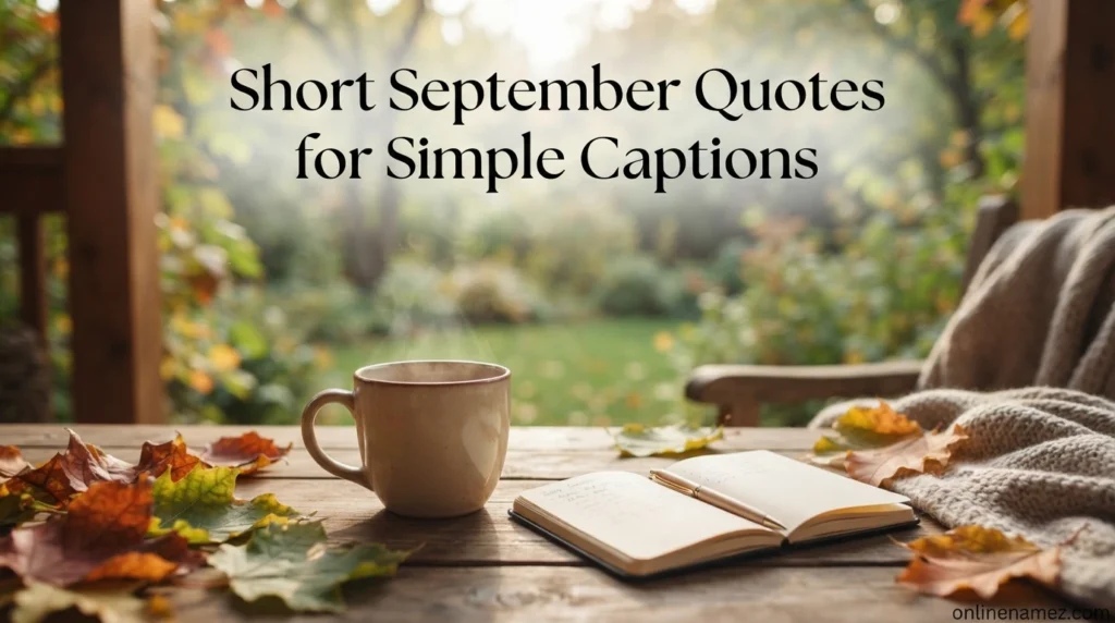 Short September Quotes for Simple Captions